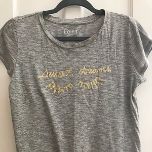 LOFT grey sleep shirt
